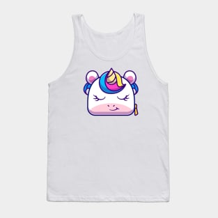 Cute Unicorn Bag Cartoon Tank Top